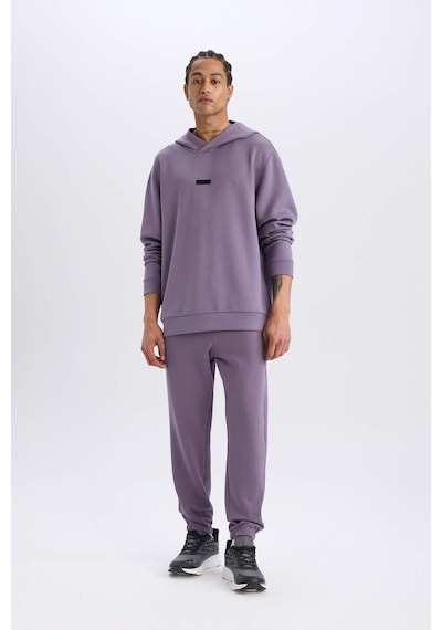 DeFactoFit Standart Fit Kapüşonlu Skuba Dalgıç Kumaş Sporcu Sweatshirt D7364AX25SPPR506
