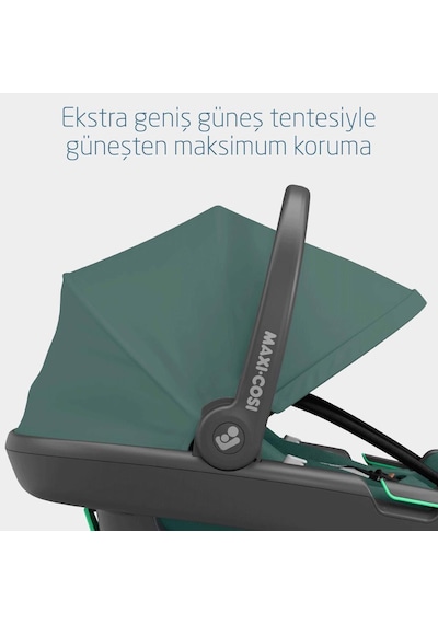 Maxi-Cosi Coral 360 Derece Dönebilir 2'si Bir Arada Ana Kucağı Oto Koltuğu Essential Green