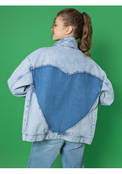 LOFT Comfort Fit Kadın Ceket Lf2032651 Q1.v1 Denim