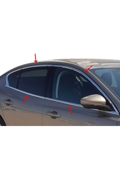 Skoda Octavia 2001-2011 Tamtur Krom Cam Çıtası