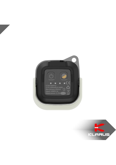 Klarus Cl5 Yüksek Güçlü Mini Kamp Lambası 1200mah Taşınabilir Led Gece Lambası & Fener Gri