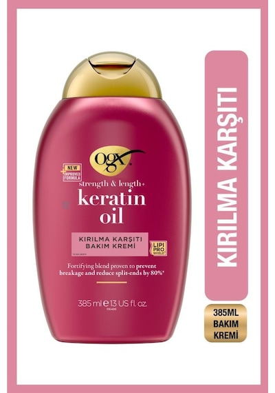 OGX Kırılma Karşıtı Keratin Oil Bakım Sülfatsız Kremi 385 ML