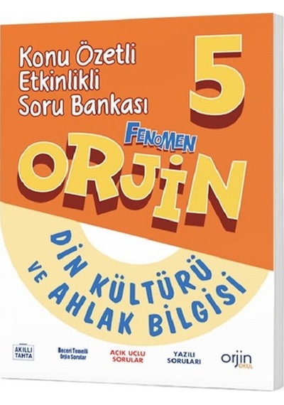 Orjin Okul 2026 5. Sınıf Din Kültürü Konu Özetli Soru Bankası Güncel Müfredat