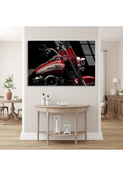 Harley Motosiklet Cam Tablo 50x35 Cm