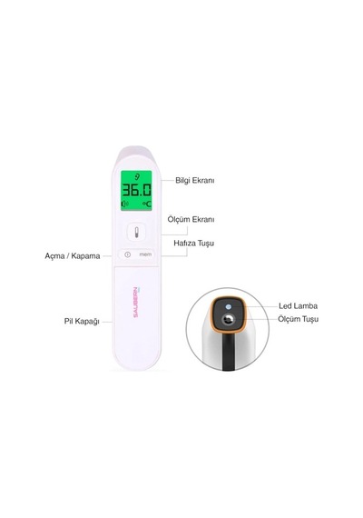Saubern Baby BNT9602 Dijital Temassız Vücut ve Alından Ateş Ölçer