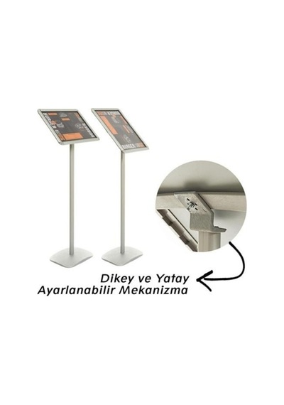 A4 Ayaklı Alüminyum Çift Yön Ayarlanabilir Yönlendirme Menü Pano