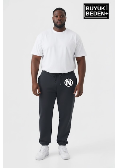 Süperlife Erkek Büyük Beden N Logolu Paça Lastikli Rahat Kesim Jogger İnce Eşofman Altı Spr26bea951-4 Füme Süperlife Erkek Büyük Beden N Logolu Paça Lastikli Rahat Kesim Jogger İnce Eşofman Altı Spr26bea951-4 Füme