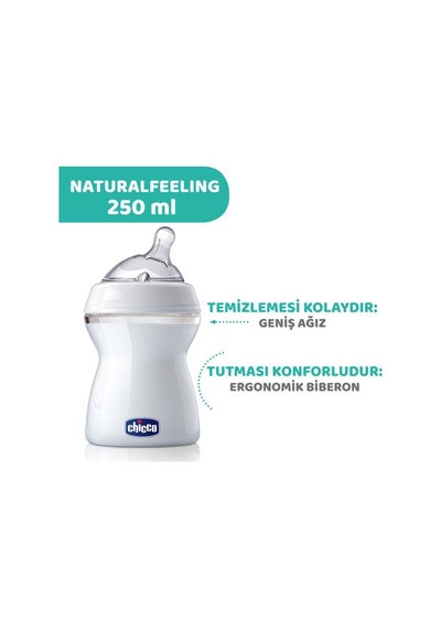 Chicco Naturalfeelıng Pp 250Ml Yazılı Biberon 2 Ay