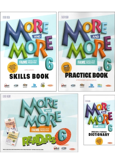 Kurmay Elt More And More 6. Sınıf More&more Practıce Book & Skılls Book & Dıctıonary & Readers 4lü Set