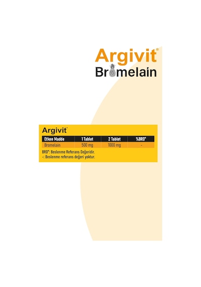 Argivit Bromelain 500 Mg 60 Tablet