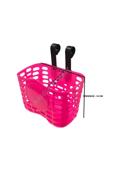 Hsgl Bisiklet Scooter Pembe Sepet Püskül Ayna Set Aksesuar Cocuk