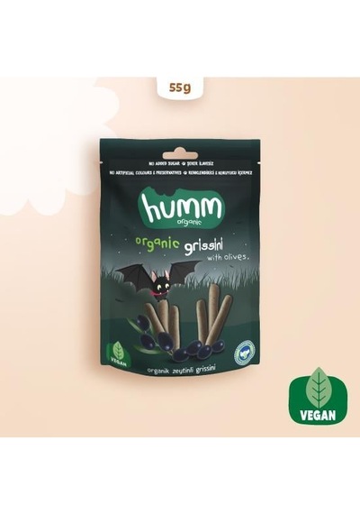 Humm Organik Vegan Zeytinli Grissini 55 Gr