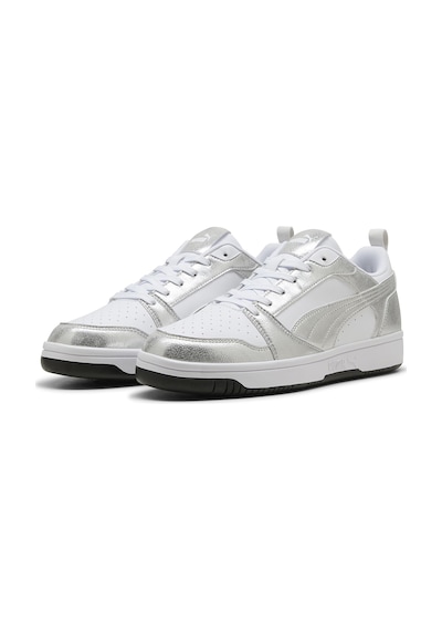 Puma Rebound V6 Low Metallic Kadın Beyaz Sneaker Ayakkabı 40605502