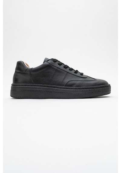 Luvishoes Luvi Shoes Fiore Siyah Cilt Hakiki Deri Kadın Spor Ayakkabı Siyah