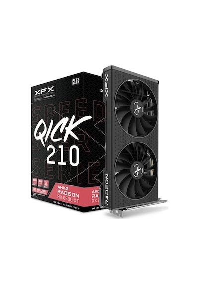 XFX AMD Radeon RX 6500 XT Speedster QICK 210 Black RX-65XT4DBDQ 4 GB GDDR6 64 Bit Ekran Kartı
