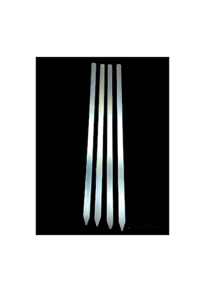 Geniş Yassı Metal Adana Kebap Şişi - 50 Cm Çok Renkli