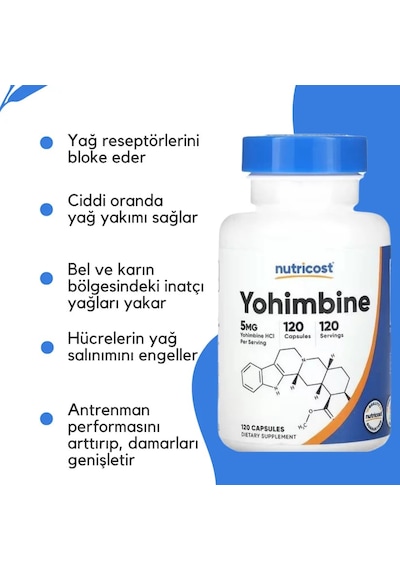 Nutricost Yohimbine Hcı 5 Mg 120 Kapsül