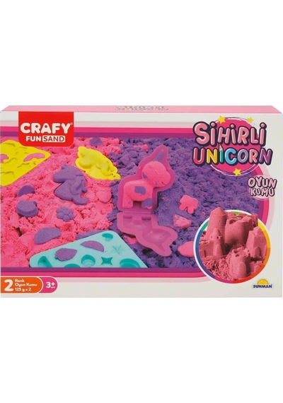 Crafy Sihirli Unicorn Oyun Kumu Seti 250 G 7 Parça