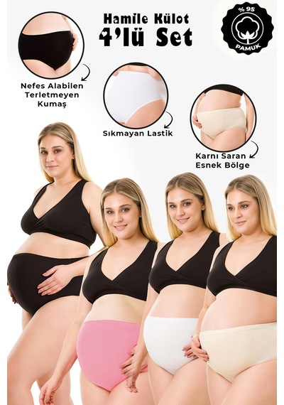 4lü Set Hamile Külot