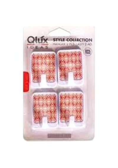 Qlux L-00610 4 Adet Büyük Kare Yapışkan Askı Diğer