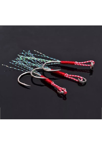 Jig Assist Iğnesi - 3 Adet - Jig Yardımcı Kanca - 65 - 100 Gr A
