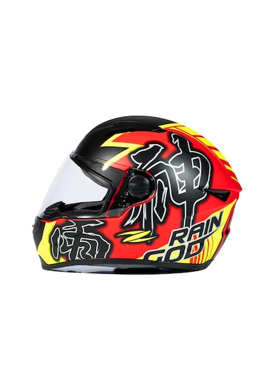 Zeus ZS-811A Al31 Matt Red Fluo Yellow Kapalı Kask