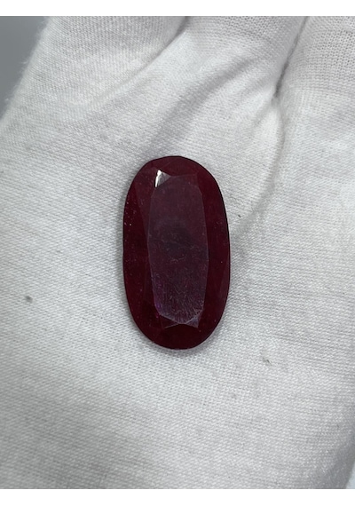 Faset Kesim Doğal Yakut Taşı 39,5 Karat Ruby , Rubin Stone