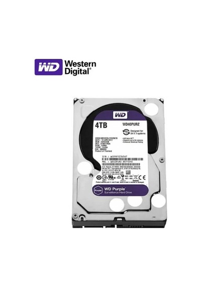 Wd Purple Wd40purz 4 Tb Sata 3 Hdd 3.5" 7/24 Güvenlik Diski Mor