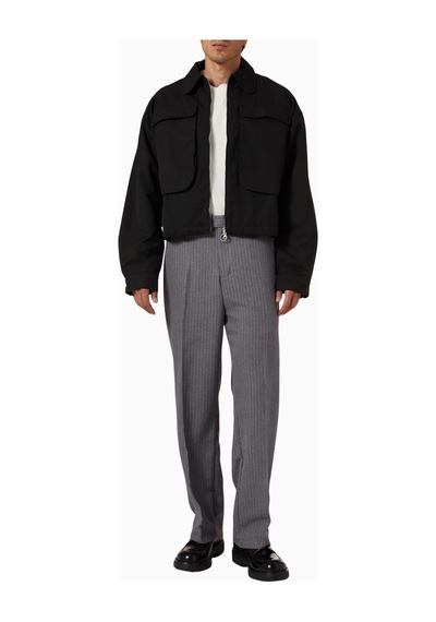 About Blank Big Pocket Twill Jacket Erkek Ceket Siyah