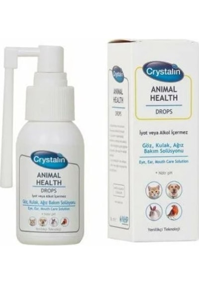 Crystalin Köpek için Göz Kulak ve Ağız Bakım Solüsyonu 50 ML