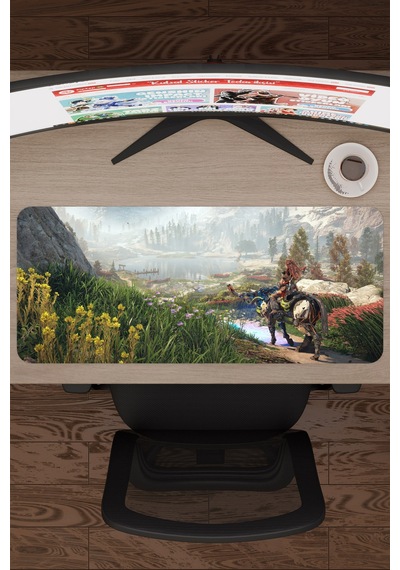Horizon Zero Kaymaz Dikişli Kauçuk Oyuncu Mousepad V2 - 70x30 Xl Gaming Mouse Pad Fare Altlığı