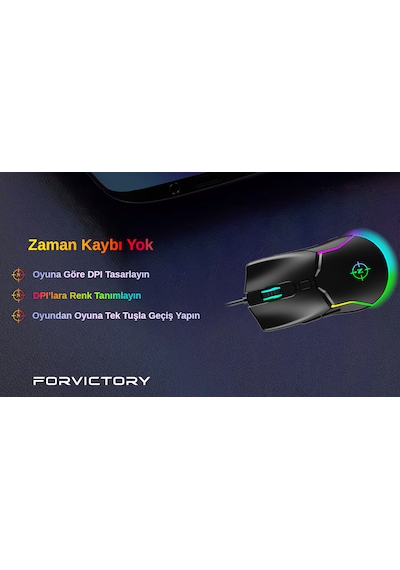 North Air Black Kablolu RGB Profesyonel Optik Oyuncu Mouse