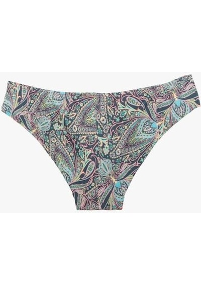 Deep Beach Şal Desenli Renkli Astarlı Bikini Altı Db200507ba 001