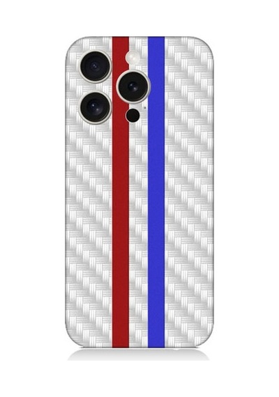 Apple Uyumlu iPhone 15 Pro Max Bordo Mavi Metal Desen Desenli Silikon Kılıf