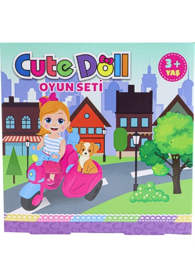 Sevimli Bebek Seyahat Seti Açık Pembe Kasklı