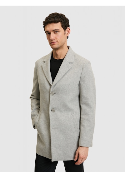 Cacharel Gri Ex. Slim Fit Palto