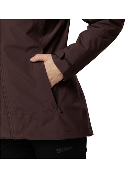 Jack Wolfskin Moonrise 3ın1 Kadın Outdoor Montu Mürdüm