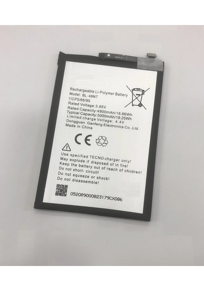 Tecno Spark 40c Km4n Batarya 5000 Mah