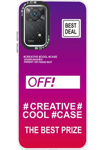 Newface Xiaomi Redmi Note 11 Pro Kılıf Estoril Desenli Kapak - Estoril - 9 Mor