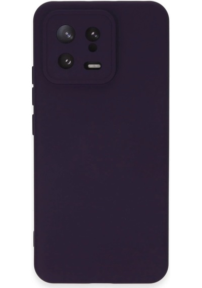 Newface Xiaomi Mi 13 Kılıf Nano İçi Kadife Silikon Lvsqvr - 47 - Mor