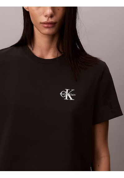 Calvin Klein Kadın Baskılı T-shirt-lv047ab801ub1 SIYAH