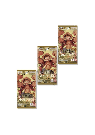 3 Paket Bandai One Piece Card Game The Best Premium Booster Prb-01 30 Kart Japonca Toplam 30 Kart