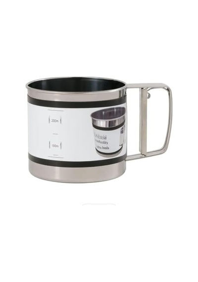Paslanmaz Çelik Un Ve Pudra Şekeri Eleği Tek Elle Kullanılan Otomatik Elek, 3 Fincan Kapasiteli Flour Sifter, İnce Eleme İçin Dayanıklı Mutfak Aleti, Kek, Kurabiye Ve Pasta Yapımı İçin