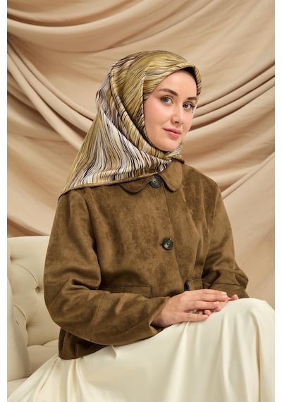 Silk Home Twill İpek Eşarp 11484-16 Haki, Bebe Mavi, Ekru, Mor, Antrasit