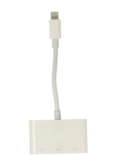 Apr23 Apple Uyumlu iPhone Otg 3in1 - Beyaz Diğer