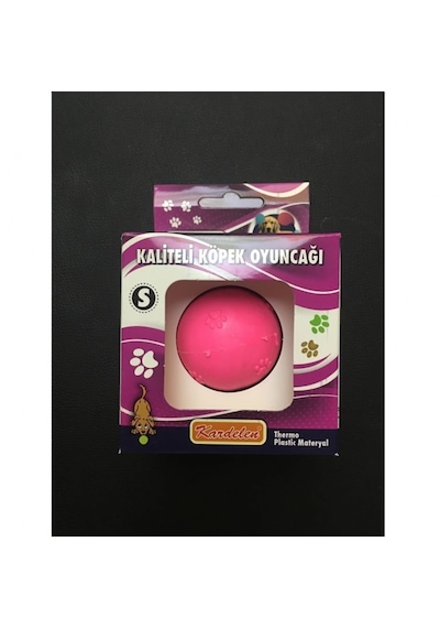 Kardelen Termoplastik Pati Desenli Köpek Oyun Topu S 4.5 Cm Çok Renkli