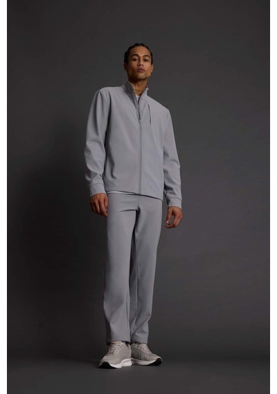 Defacto Defactofit Standart Fit Dik Yaka Fermuarlı Sweatshirt F7635ax25augr454 Gri