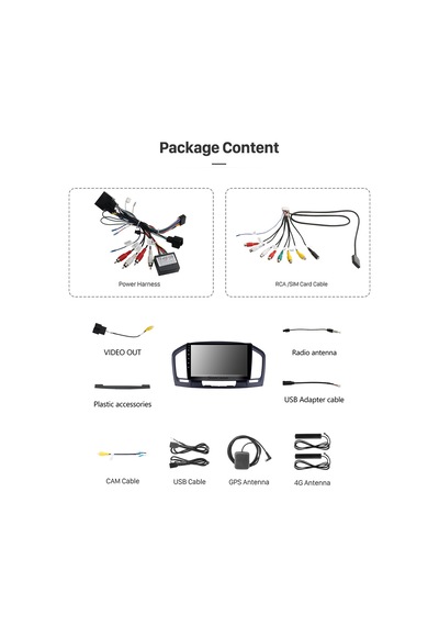 Opel Insıgnıa 2014+ Multimedya Navigasyon Usb Kamera Carplayer 4 Ram