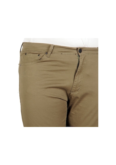 Mode Xl Erkek Pantolon Keten Neptun Klasik 20902 Haki 001