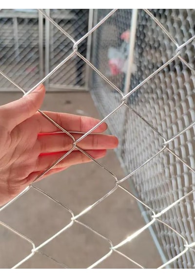 2.50mm Kalınlık 7x7 Göz 1,5mt -20mt Galvanizli Helezon Bahçe Çit Tel Örgü Çelik
